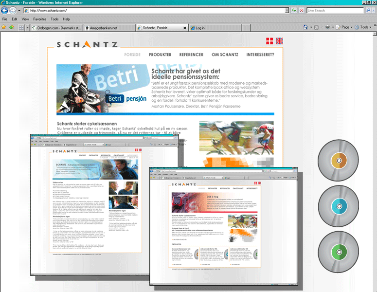 WWW:SCHANTZ:COM - Websitedesign og Flash produktpræsentationer.